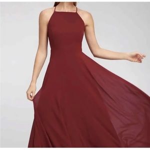 Lulu’s maroon maxi dress XS
